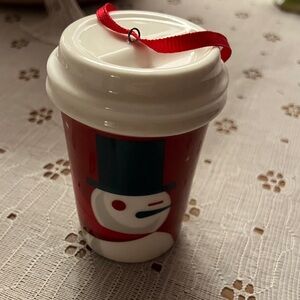 Starbucks Holiday 2012 Ornament with Red Accent